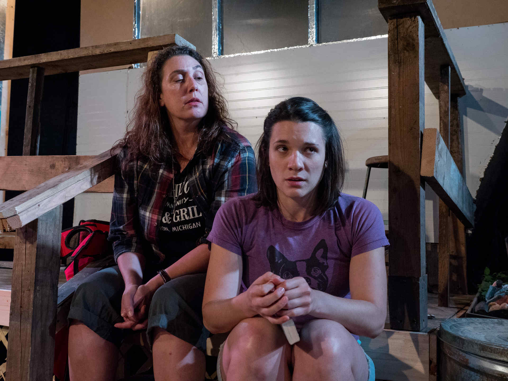 Kathryn Acosta (Lily) and Krista D'Agostino (Violet). Photo by Clark Bender.